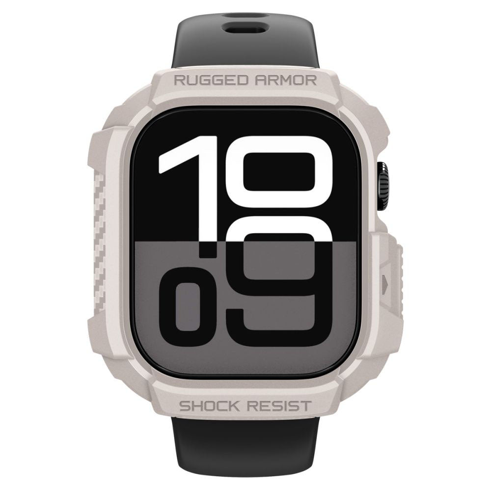 Θήκη Spigen Rugged Armor V2 για Apple Watch Series 10 / 11 42mm, Μπεζ ACS10493
