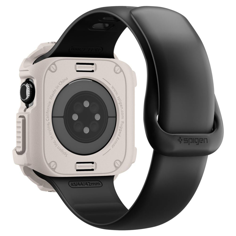 Θήκη Spigen Rugged Armor V2 για Apple Watch Series 10 / 11 42mm, Μπεζ ACS10493