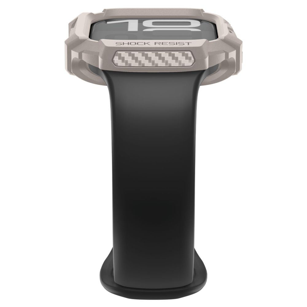 Θήκη Spigen Rugged Armor V2 για Apple Watch Series 10 / 11 42mm, Μπεζ ACS10493