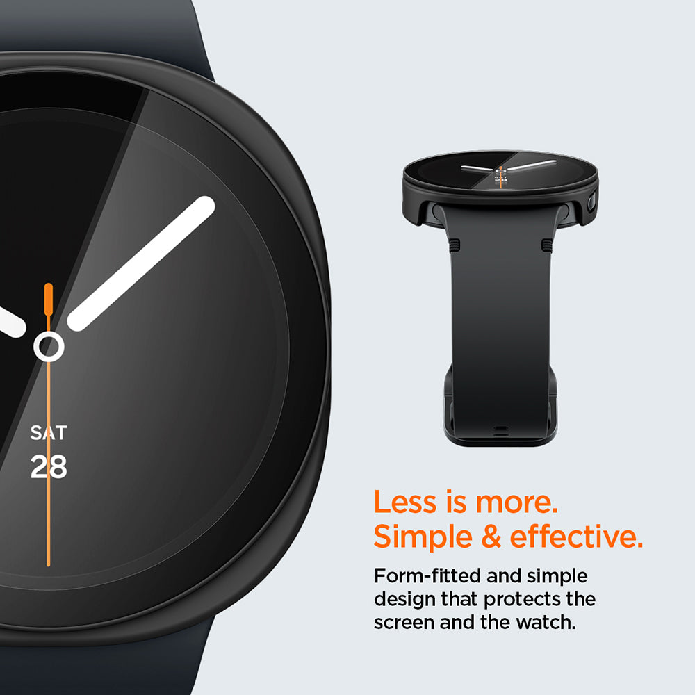 Θήκη Spigen Thin Fit 360 για Samsung Galaxy Watch9 / Watch8 44mm, Μαύρη ACS11601