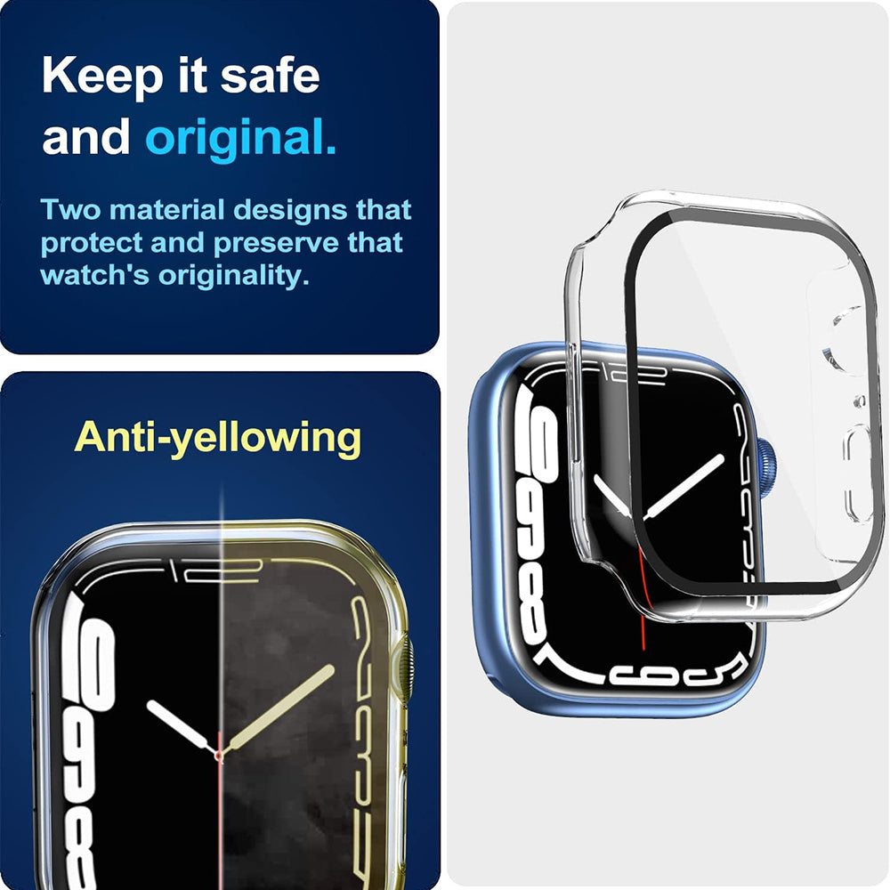 Θήκη Techsuit Defense360 Pro για Apple Watch 7 41mm Series, Διαφανής
