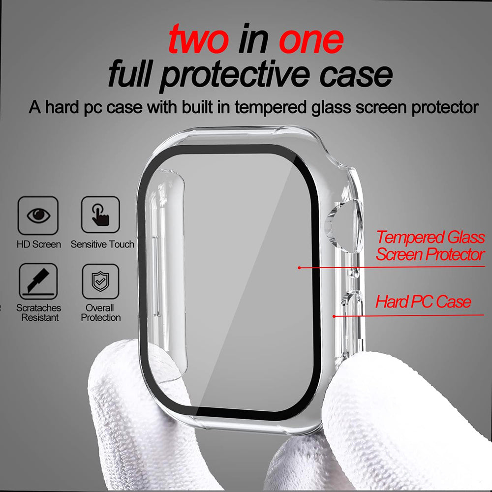 Θήκη Techsuit Defense360 Pro για Apple Watch 7 45mm Series, Διαφανής