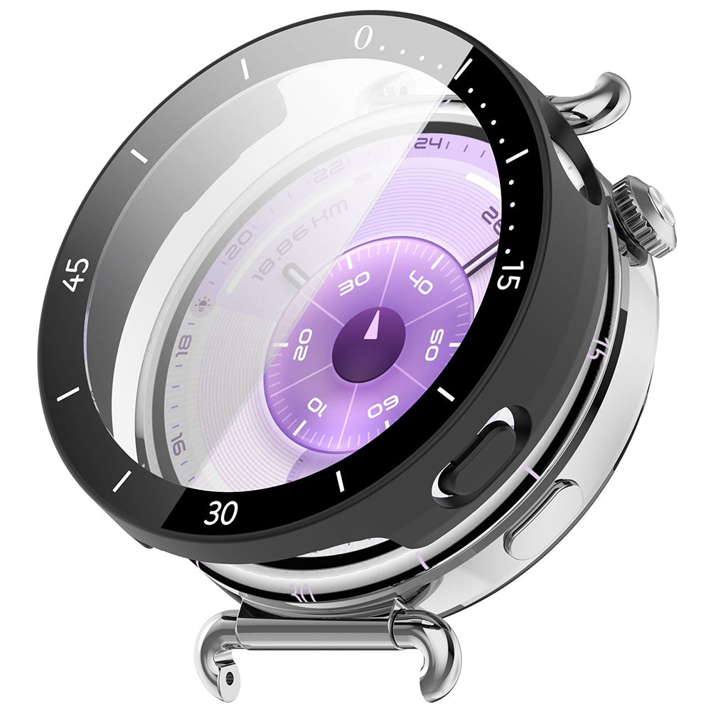 Techsuit Defense360 Pro Bezel Case for Huawei Watch GT 6 41mm, Matte Black