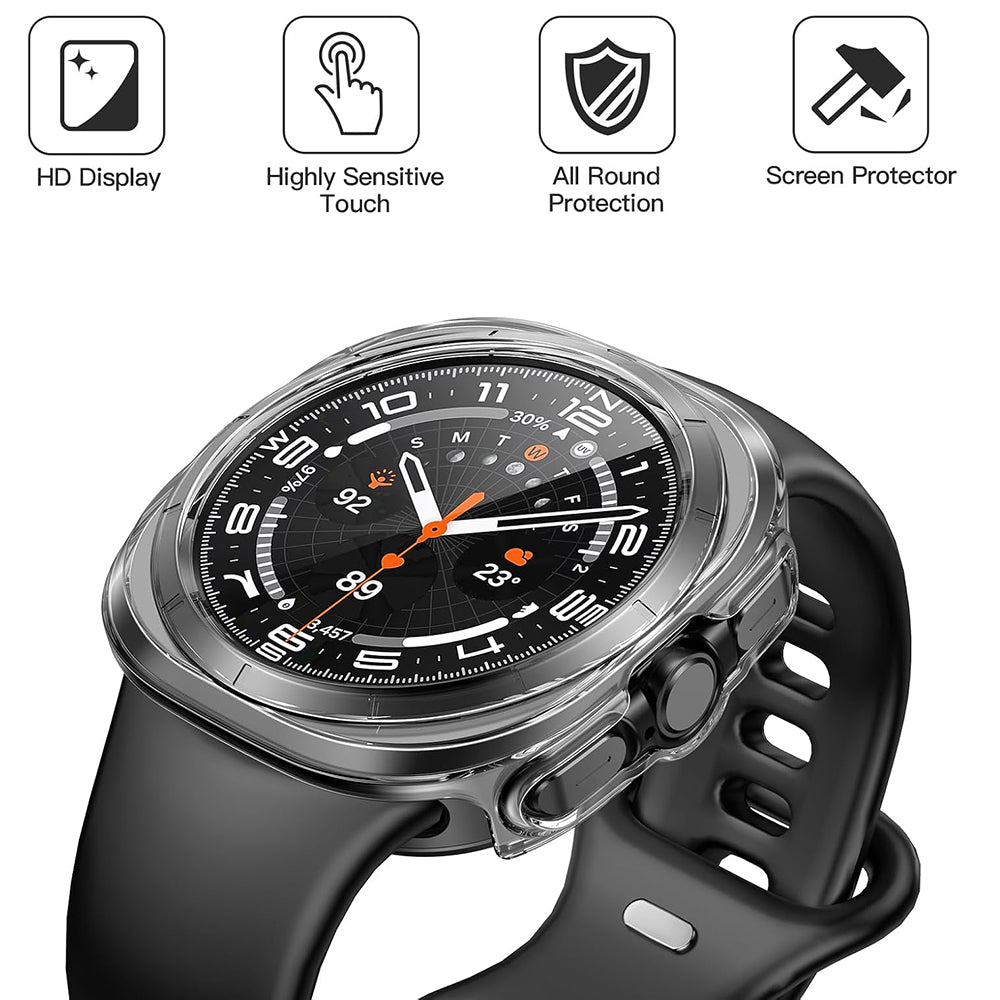 Θήκη Techsuit Defense360 Pro για Samsung Galaxy Watch Ultra, Διαφανής