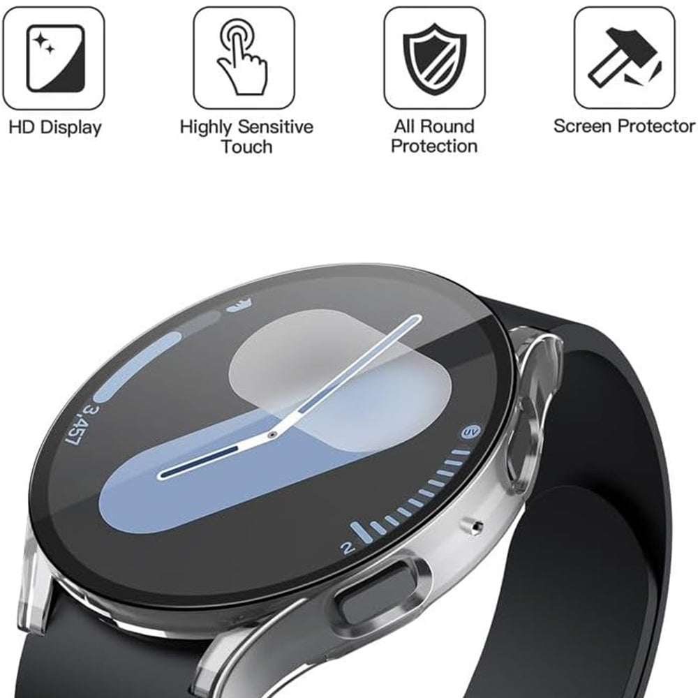 Θήκη Techsuit Defense360 Pro για Samsung Galaxy Watch7 44mm, Διαφανής