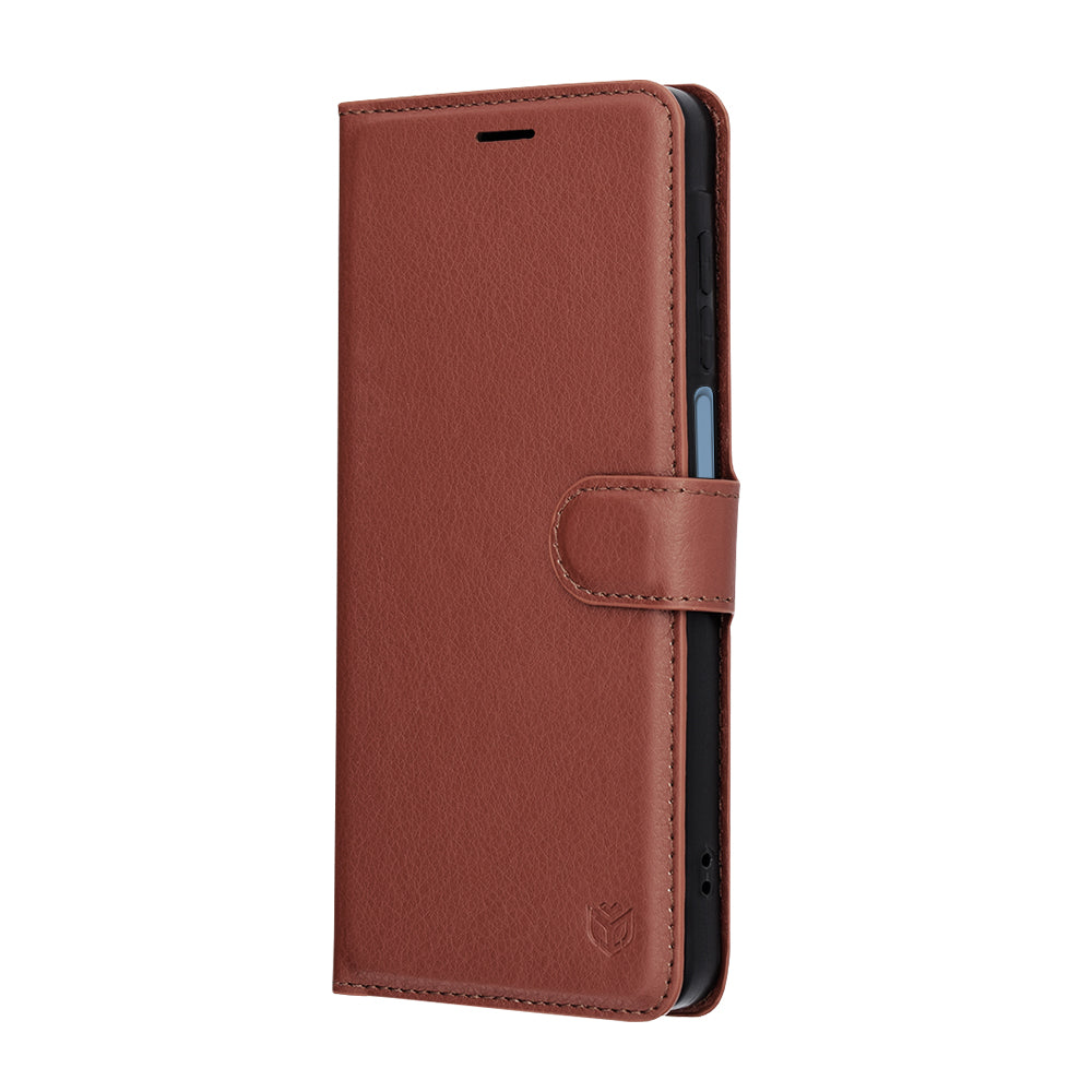 Θήκη για Samsung Galaxy A07 4G A075, Techsuit, Leather Folio, Καφέ