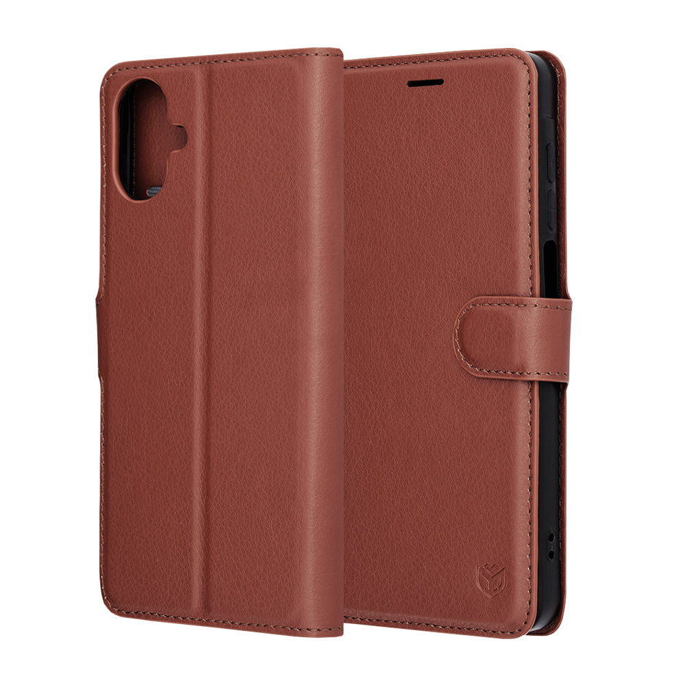 Θήκη για Samsung Galaxy A07 4G A075, Techsuit, Leather Folio, Καφέ