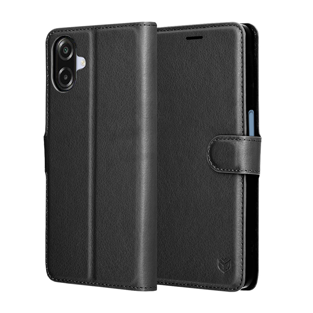 Θήκη για Samsung Galaxy A07 4G A075, Techsuit, Leather Folio, Μαύρη