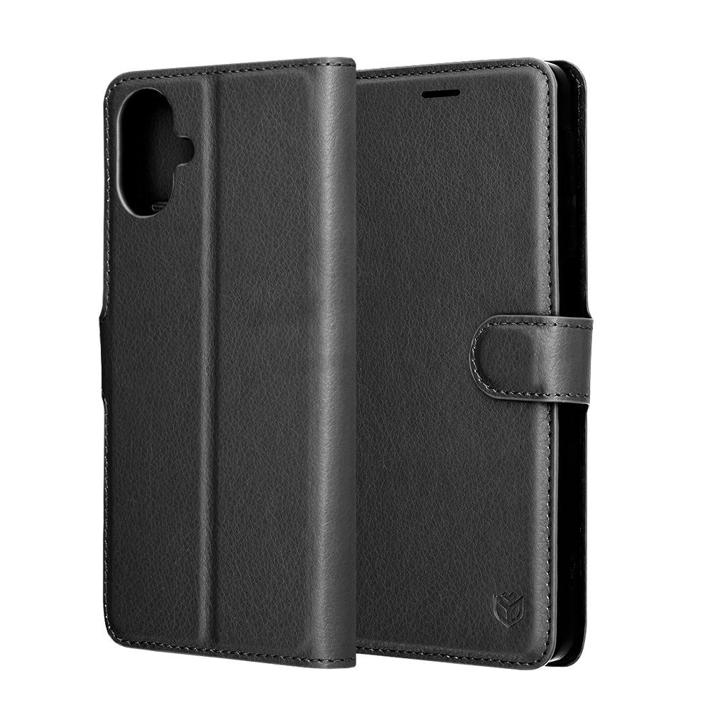 Θήκη για Samsung Galaxy A07 4G A075, Techsuit, Leather Folio, Μαύρη