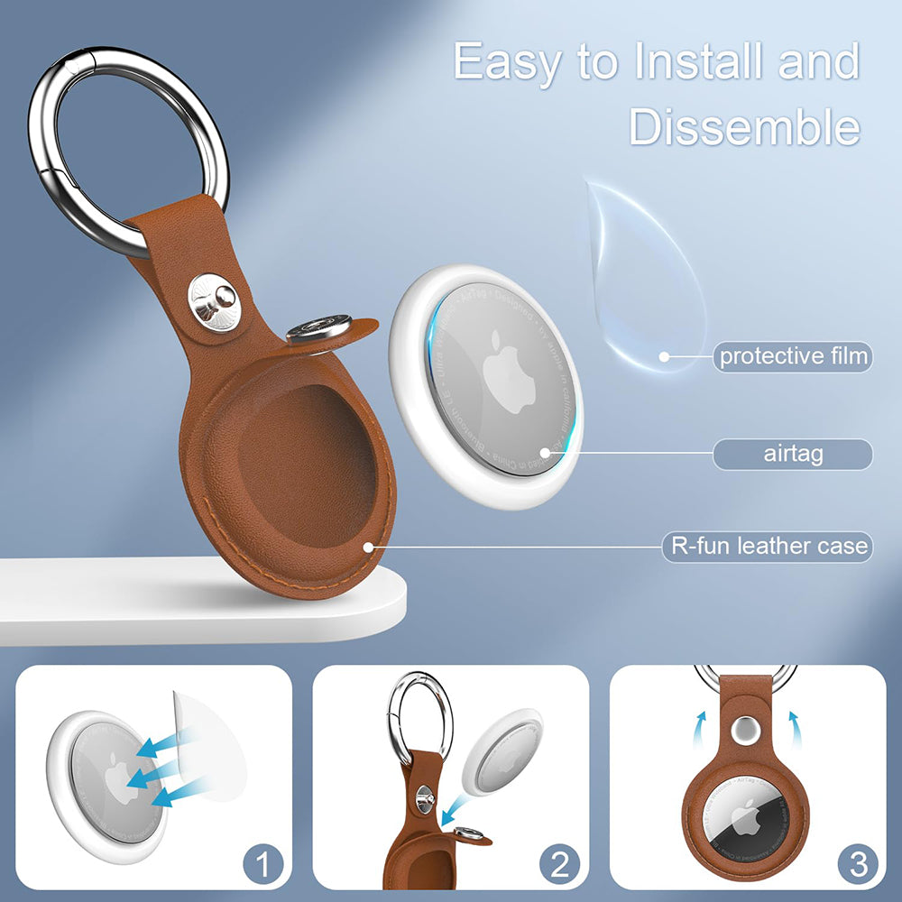 Θήκη Techsuit SLH1 για Apple AirTag, Μπλε
