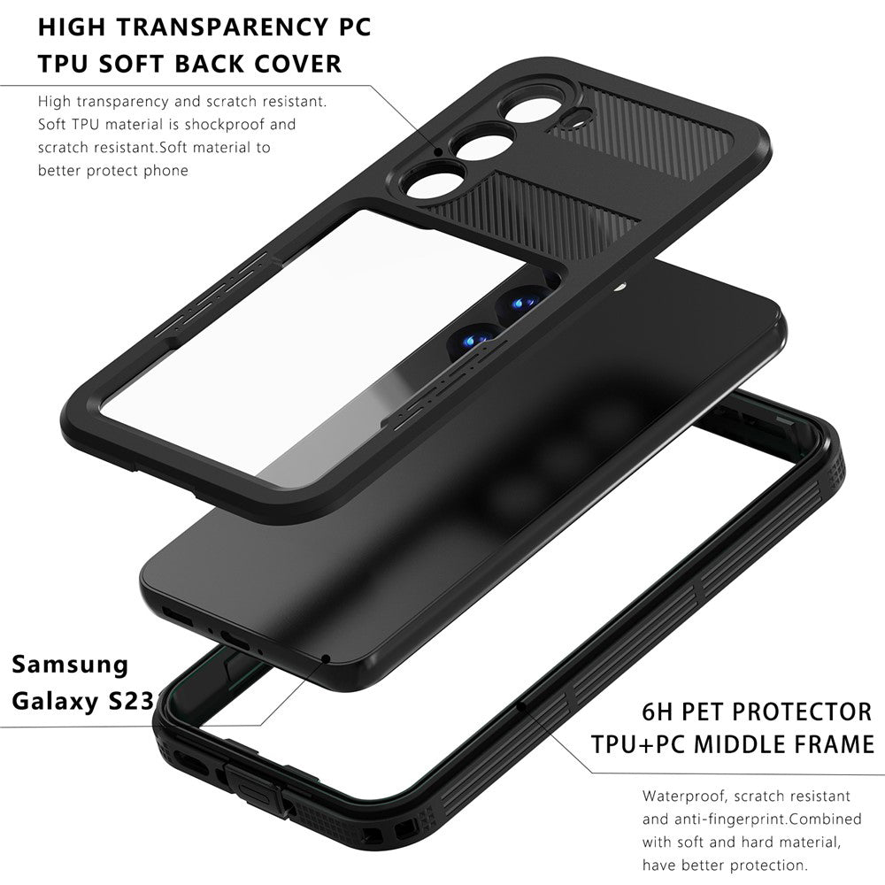 Θήκη Waterproof για Samsung Galaxy S26 Plus S947, ShellBox, Μαύρη
