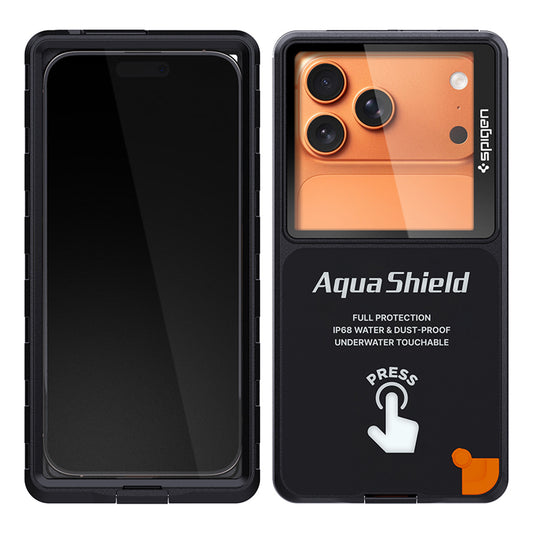 Αδιάβροχη Universal Θήκη Spigen για Τηλέφωνο max. 6.9 ίντσες, Aqua Shield A604, Μαύρο ACS11675