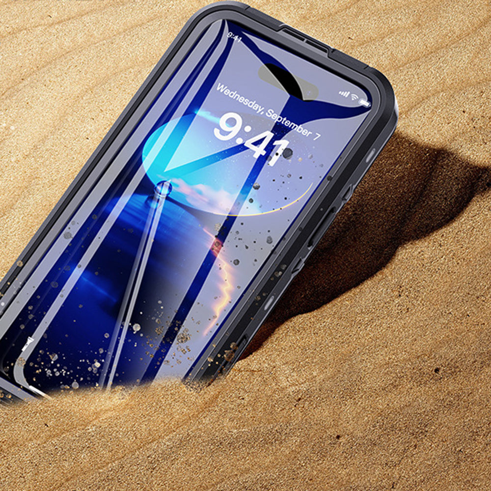 Αδιάβροχη Θήκη για Apple iPhone 16 Pro, ShellBox, Μαύρη