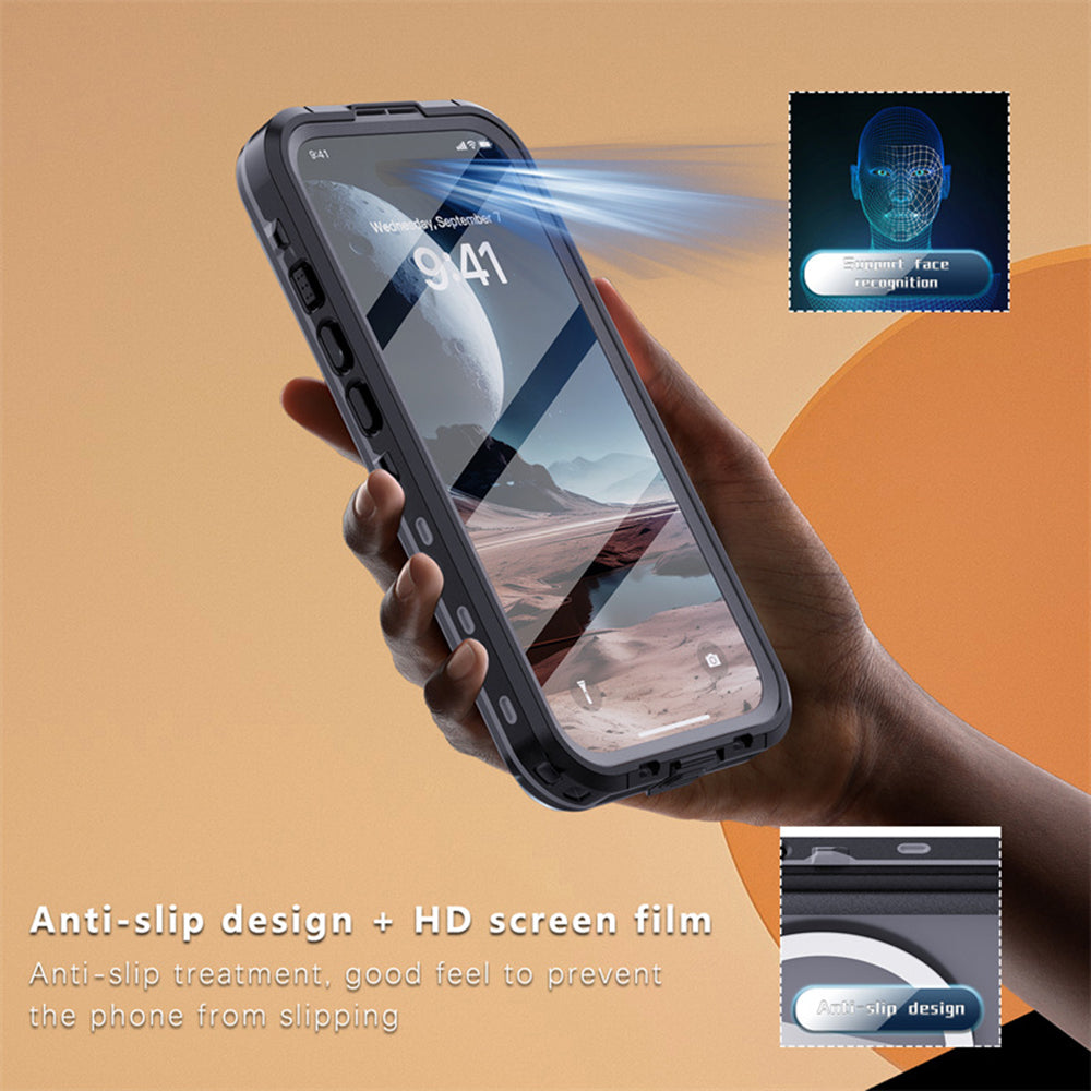 Αδιάβροχη Θήκη για Apple iPhone 16, ShellBox, Μαύρη