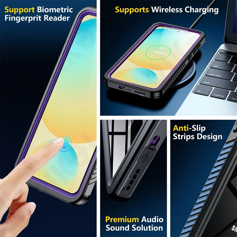 Θήκη Waterproof για Samsung Galaxy S25 S931, ShellBox, Μαύρη