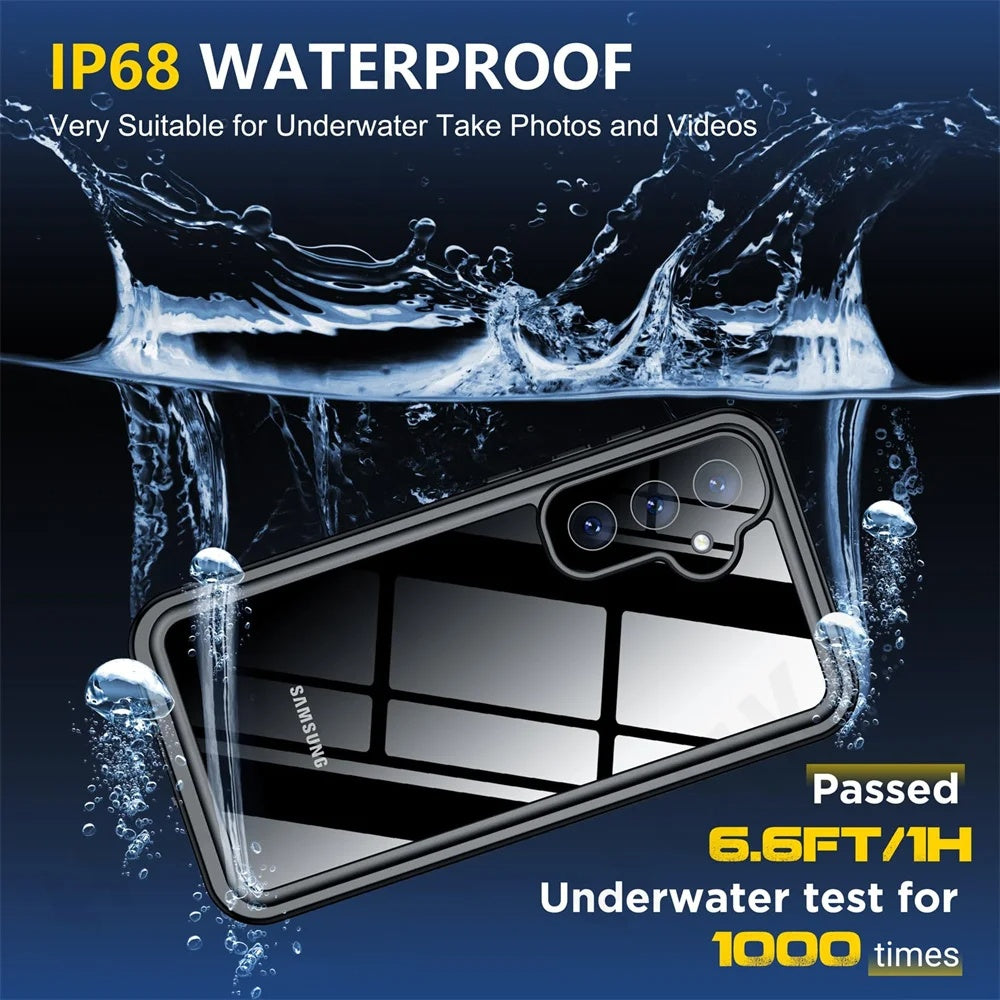 Θήκη Waterproof για Samsung Galaxy S25 S931, ShellBox, Μαύρη
