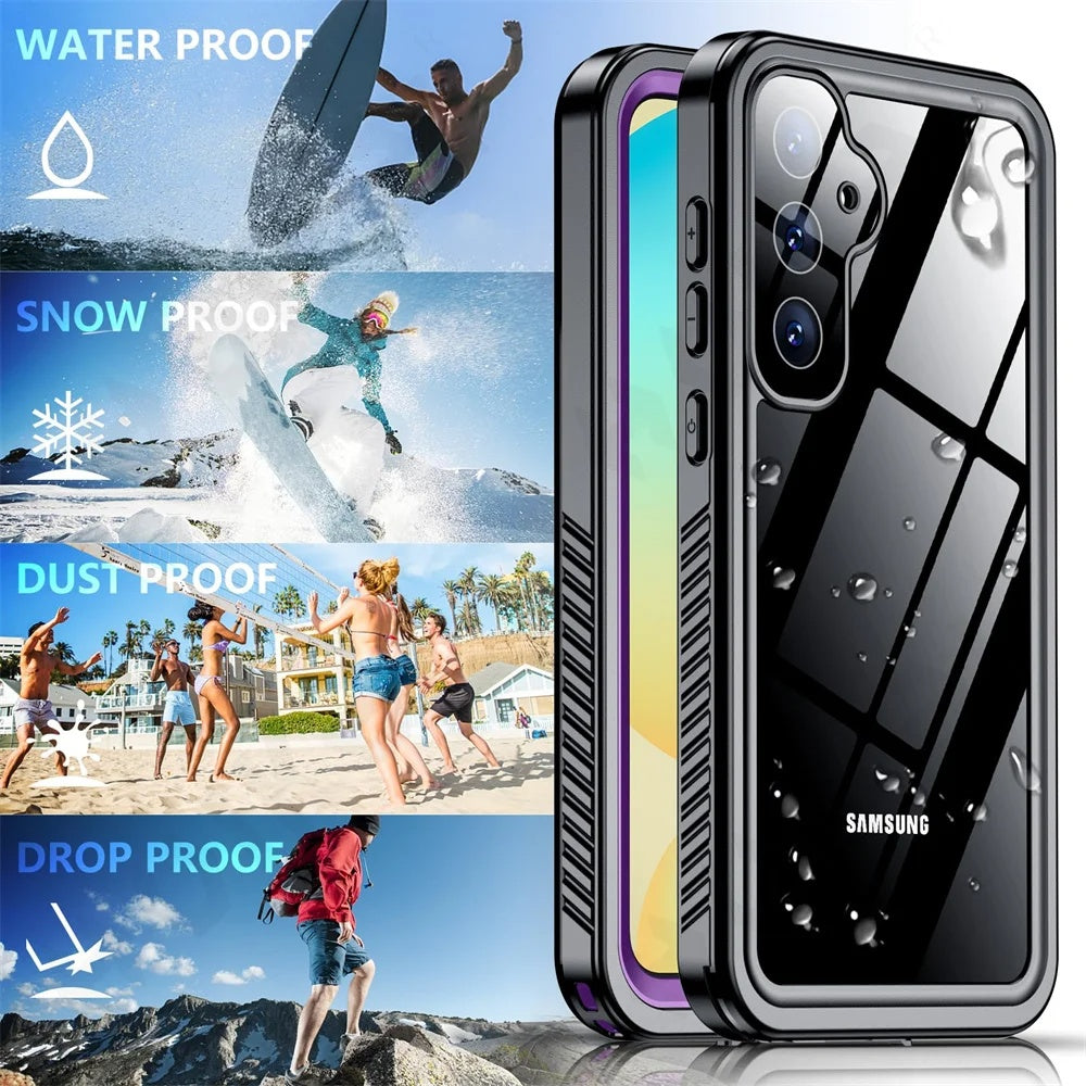 Θήκη Waterproof για Samsung Galaxy S25 S931, ShellBox, Μαύρη