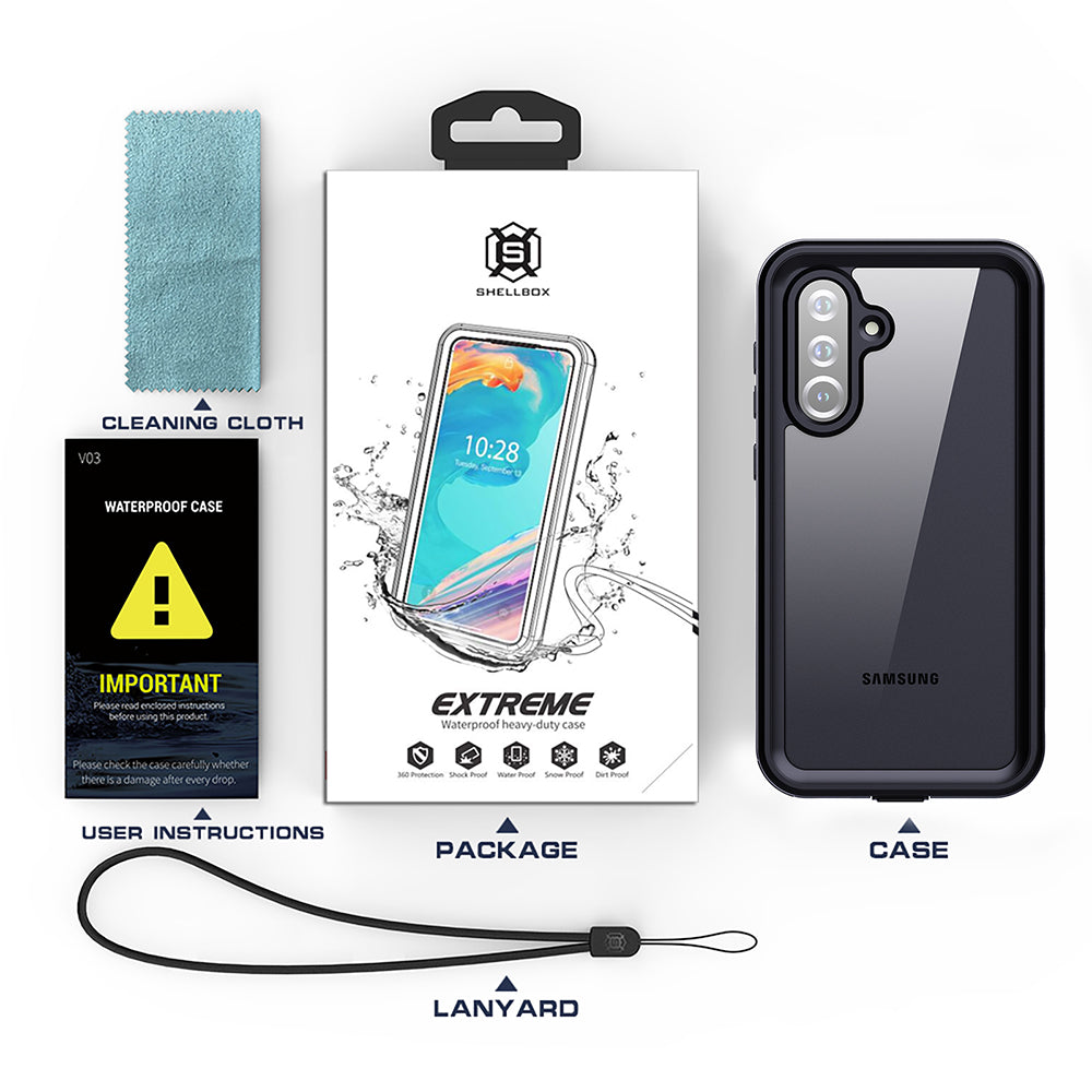 Θήκη Waterproof για Samsung Galaxy S25 Ultra S938, ShellBox, Μαύρη