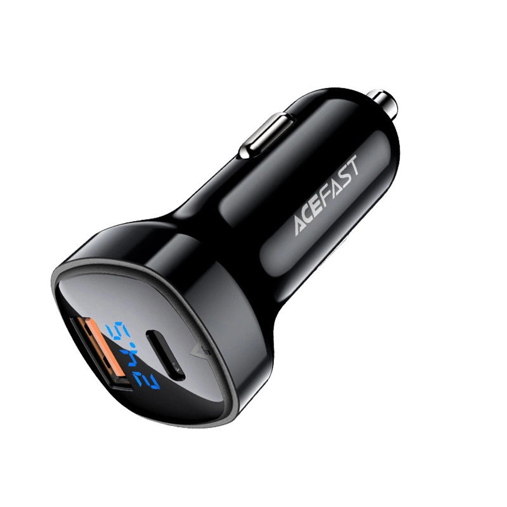 Φορτιστής Αυτοκινήτου Acefast B4, 66W, 3A, 1 x USB-A - 1 x USB-C, Μαύρο