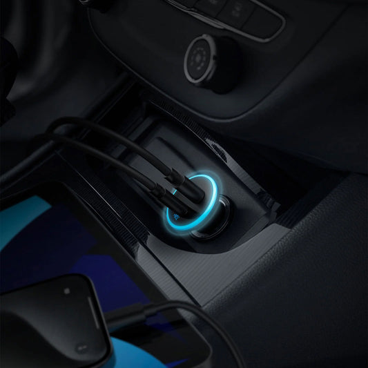 Φορτιστής αυτοκινήτου Anker 323, 52,5W, 3A, 1 x USB-A - 1 x USB-C, μαύρο A2735G11