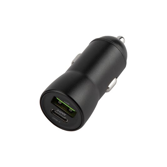 Φορτιστής Αυτοκινήτου με Καλώδιο USB-C MaXlife MXCC-04, 20W, 3A, 1 x USB-A - 1 x USB-C, Μαύρο