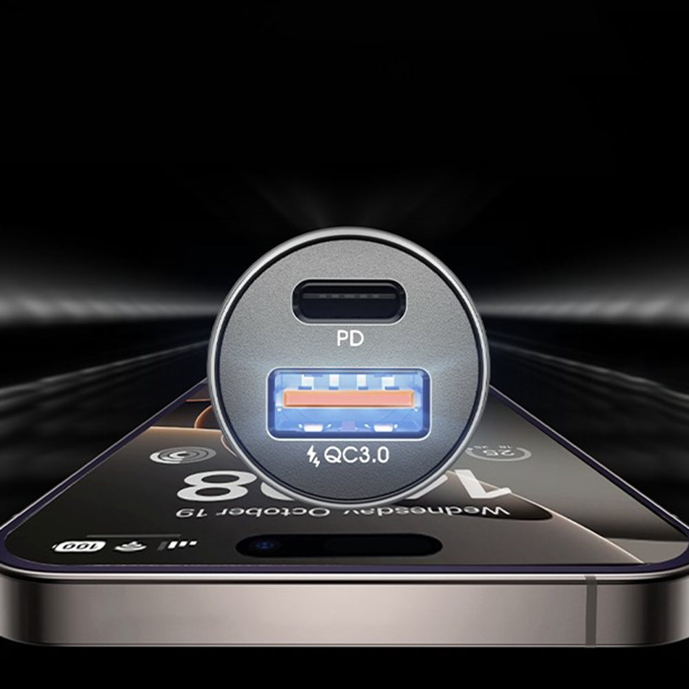 Φορτιστής Αυτοκινήτου Lisen, 36W, 3A, 1 x USB-A - 1 x USB-C, Σετ 2 τεμαχίων, Μαύρο YL0223080038