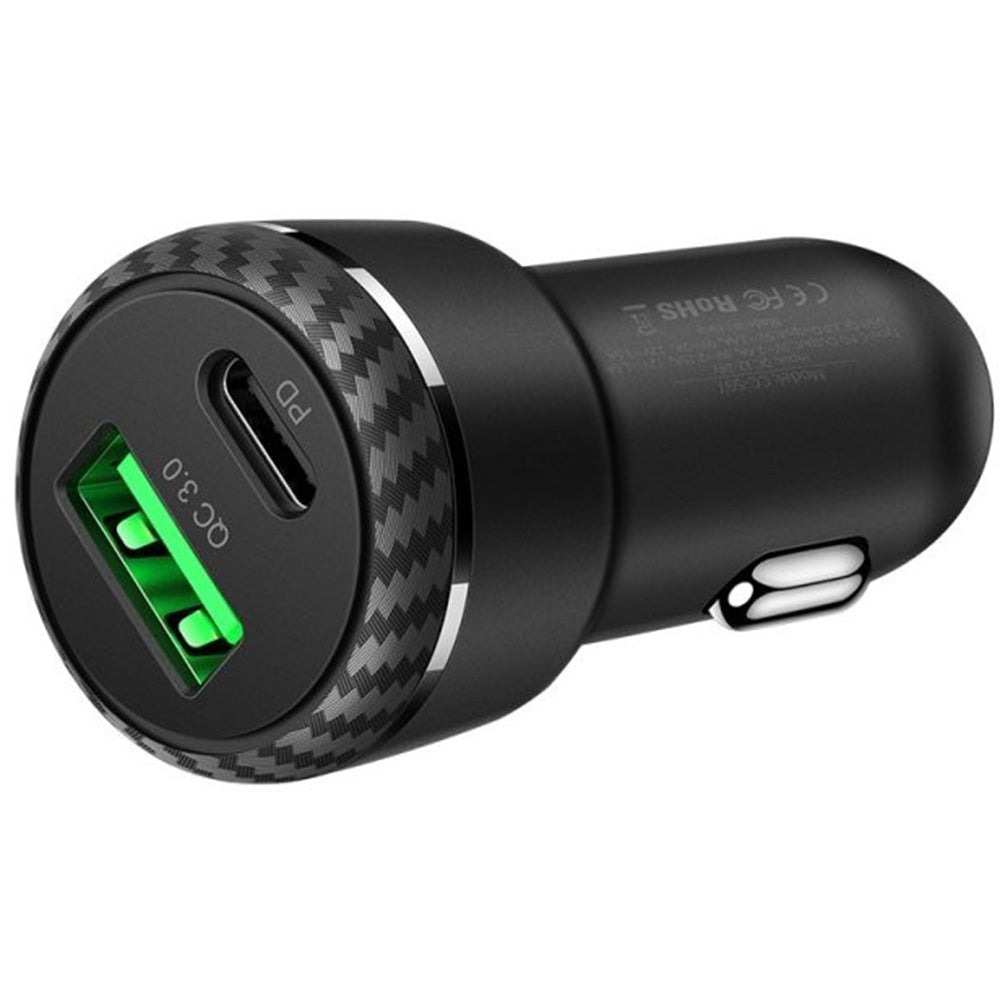 Φορτιστής Αυτοκινήτου McDodo CC-5970, 38W, 3A, 1 x USB-A - 1 x USB-C, Μαύρο