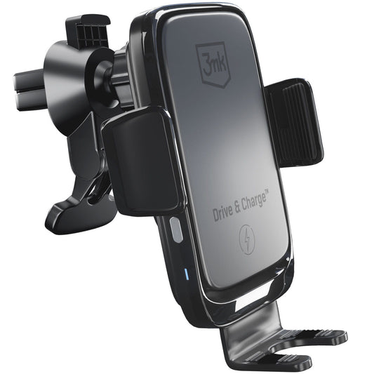 Ασύρματος φορτιστής αυτοκινήτου 3MK Drive&Charge, 15W, 1.67A, Μαύρο