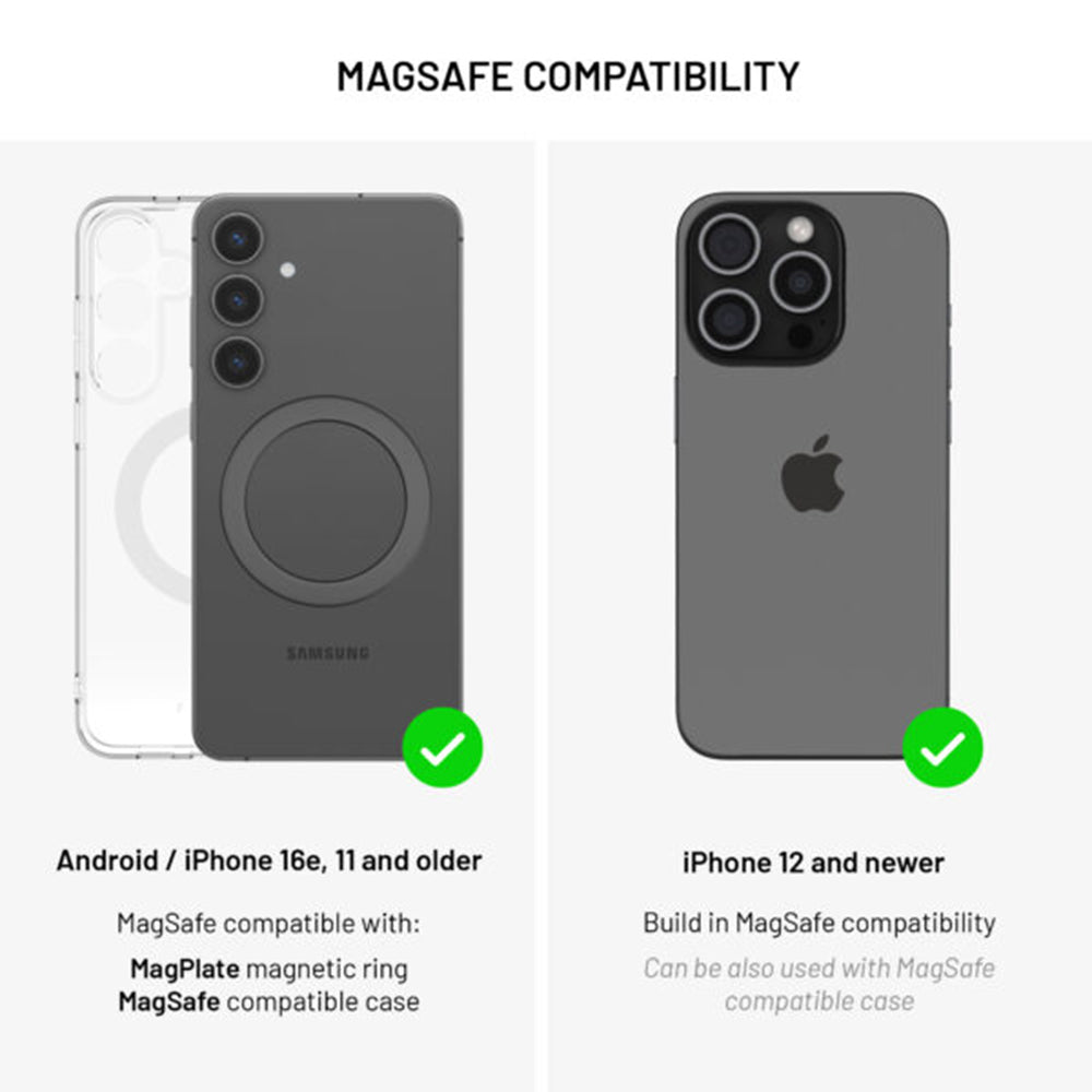 Ασύρματος Φορτιστής Αυτοκινήτου Fixed MagRound 2 XL, 15W, 1.67A, Μαύρο