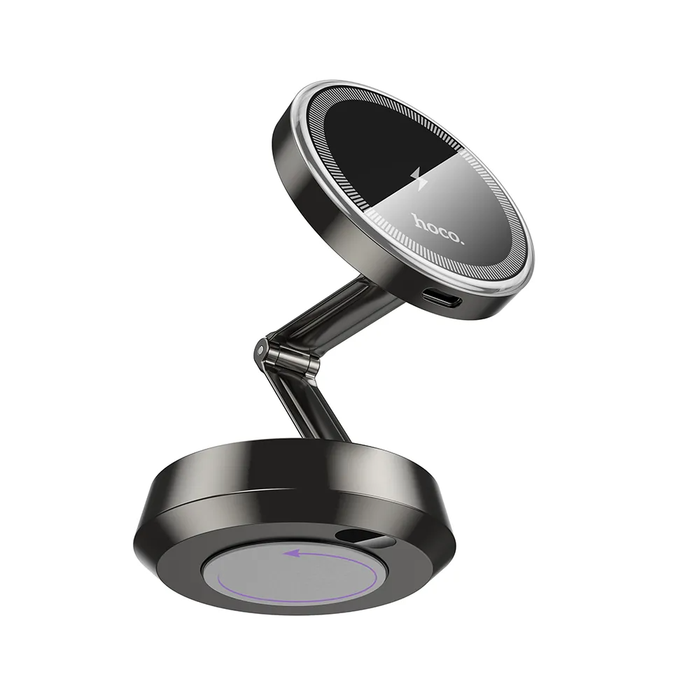 Ασύρματος Φορτιστής Αυτοκινήτου HOCO HW33, 15W, 1.67A, Γκρι
