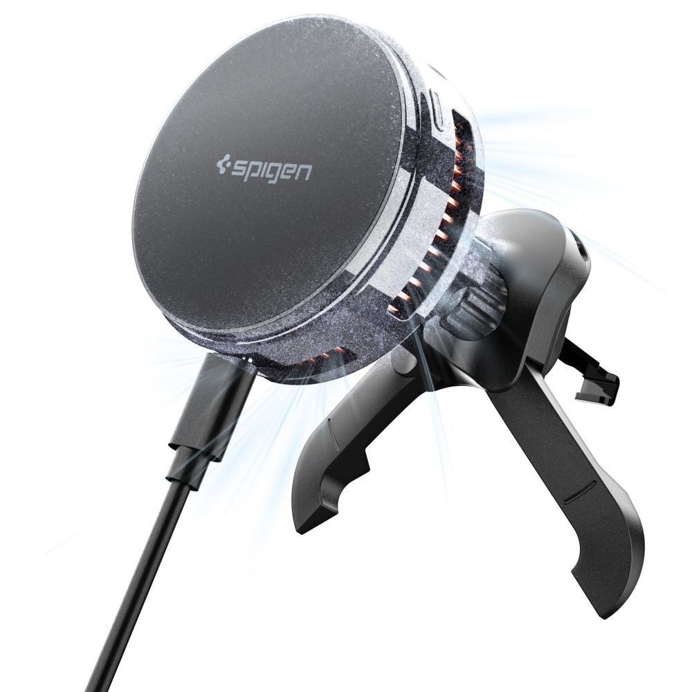 Ασύρματος Φορτιστής Αυτοκινήτου Spigen Essential, 25W, 1.67A, Μαύρο ACP10511