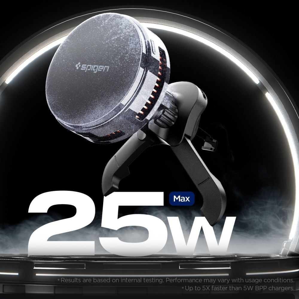 Ασύρματος Φορτιστής Αυτοκινήτου Spigen Essential, 25W, 1.67A, Μαύρο ACP10511