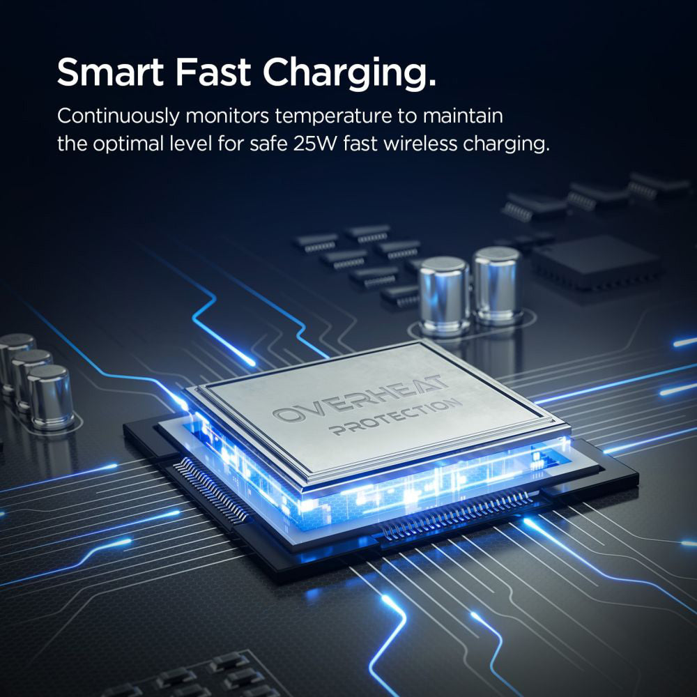 Ασύρματος Φορτιστής Αυτοκινήτου Spigen Essential, 25W, 1.67A, Μαύρο ACP10511