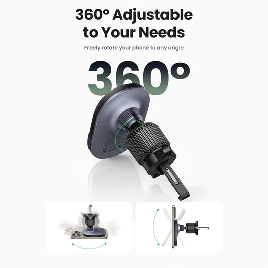 Ασύρματος Φορτιστής Αυτοκινήτου UGREEN CD345 Vent, 15W, 1.67A, Μαύρο