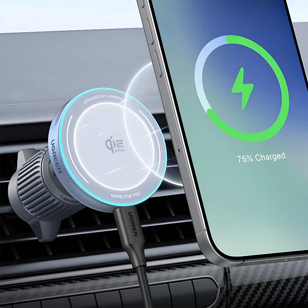 Ασύρματος Φορτιστής Αυτοκινήτου UGREEN W758, 25W, 1.67A, Μπλε