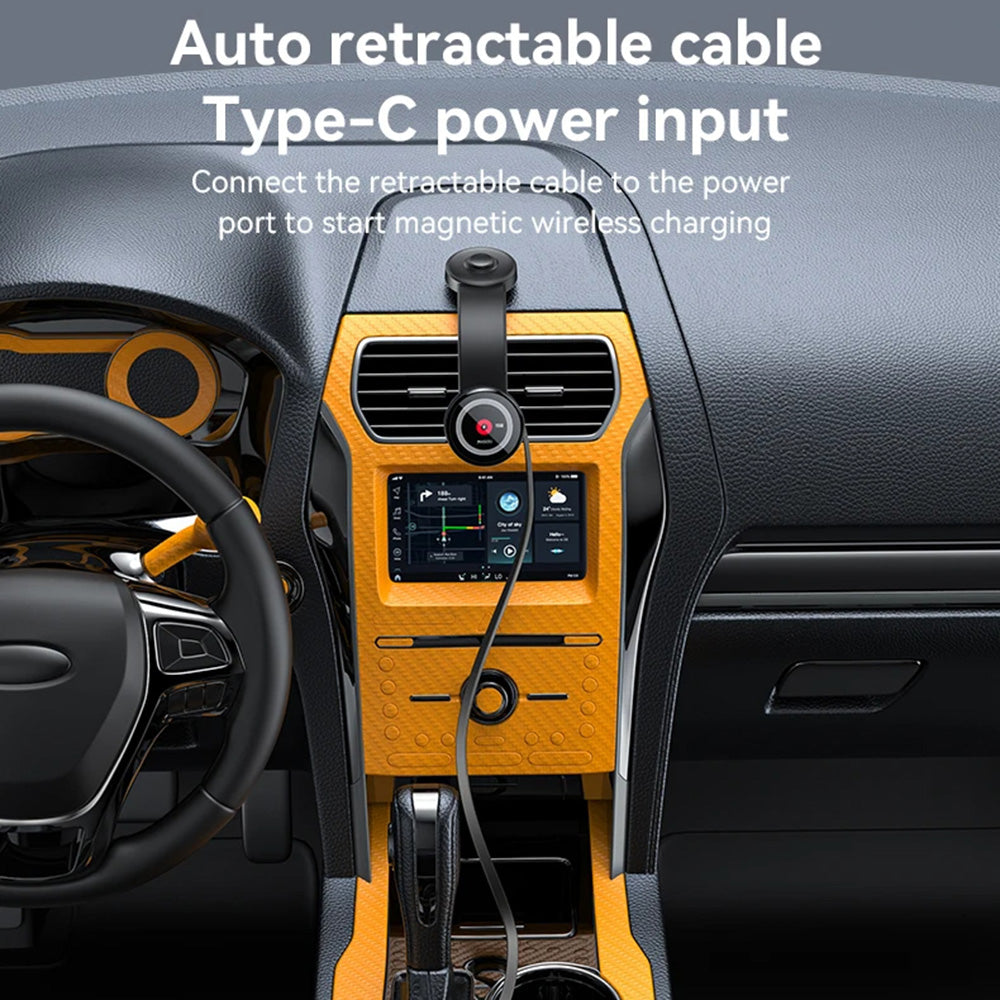 Ασύρματος Φορτιστής Αυτοκινήτου Yesido C314, 15W, 1.67A, Μαύρο