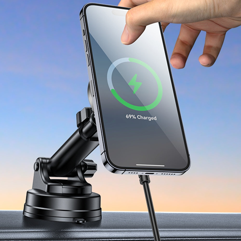 Ασύρματος Φορτιστής Αυτοκινήτου Yesido DS30, 15W, 1.67A, Μαύρο