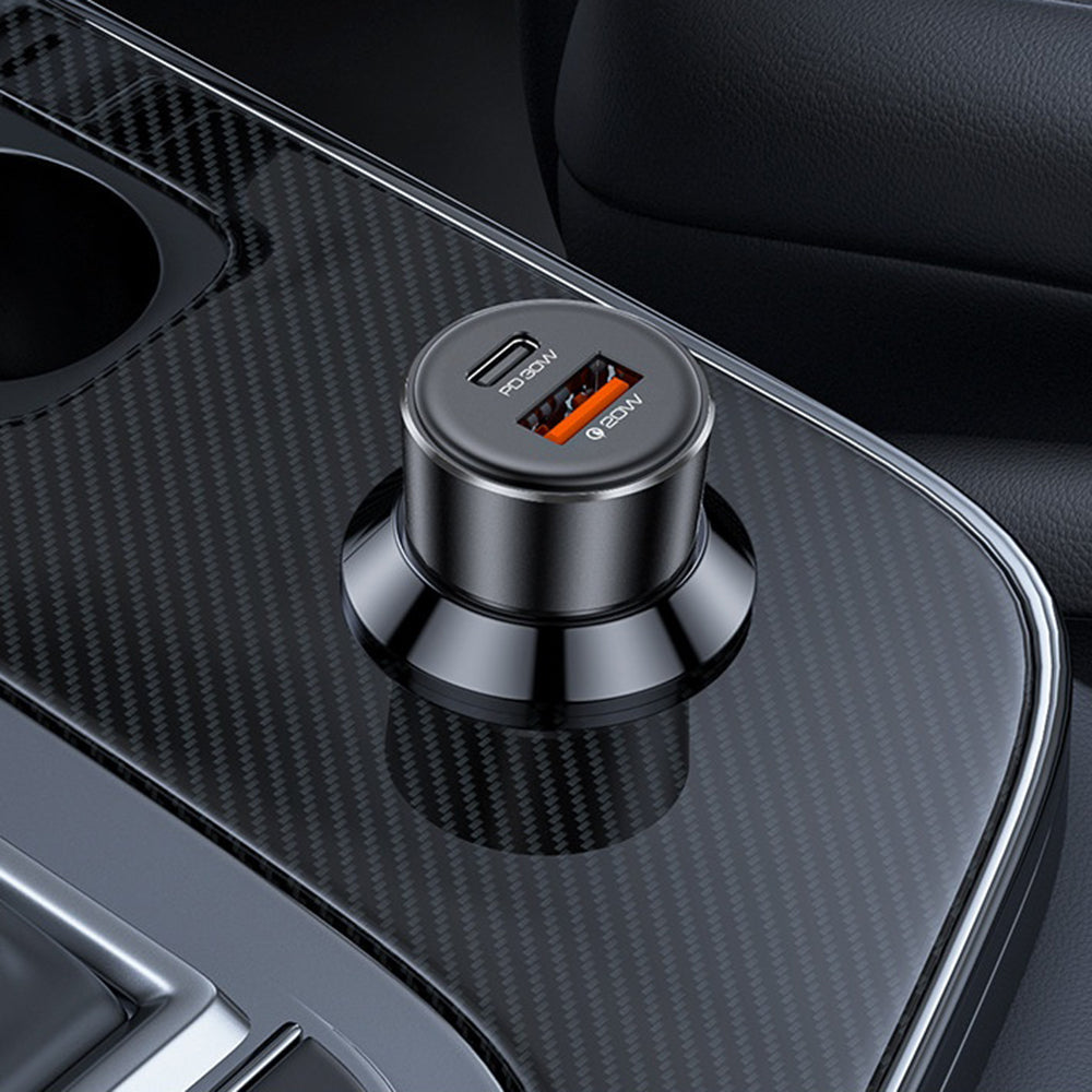 Φορτιστής Αυτοκινήτου Yesido Y64, 50W, 3A, 1 x USB-A - 1 x USB-C, Μαύρο