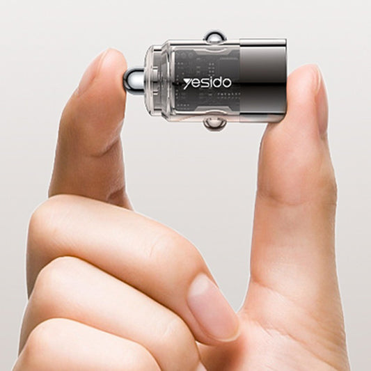 Φορτιστής Αυτοκινήτου Yesido Y67, 45W, 3A, 1 x USB-C, Μαύρο