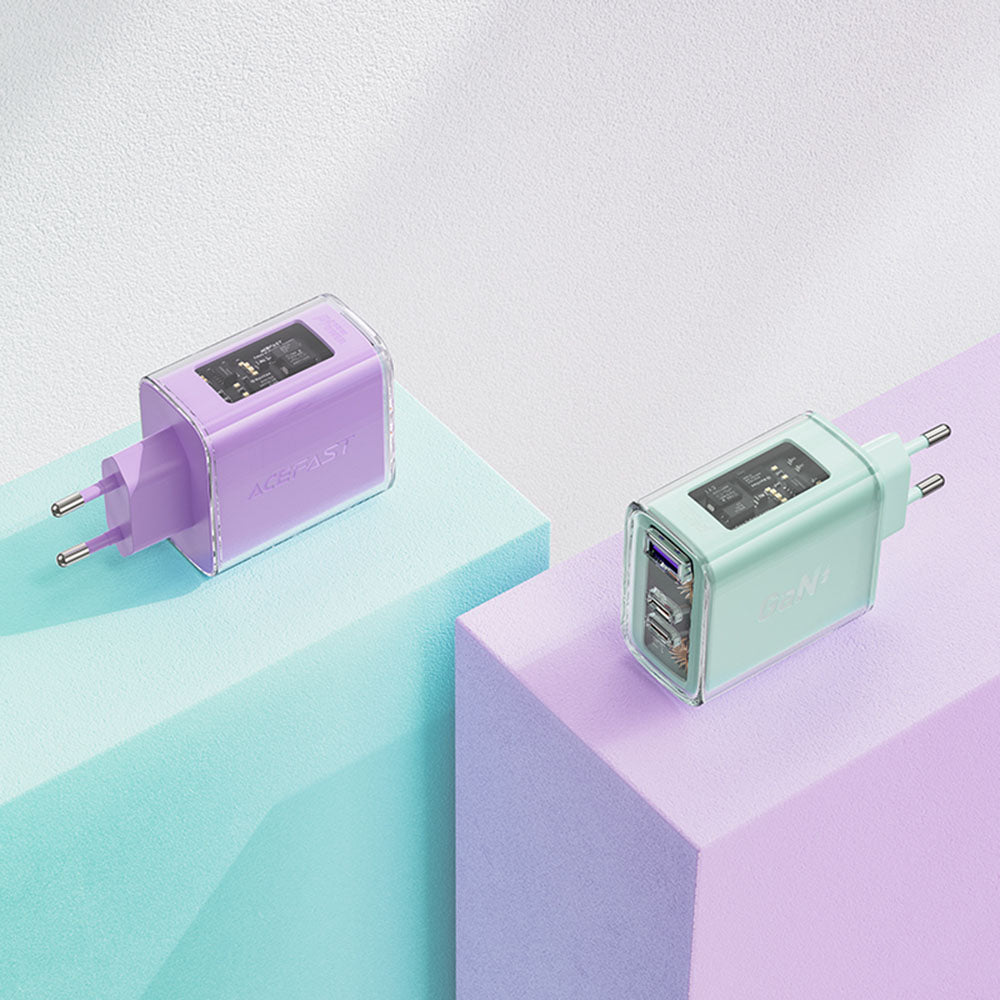 Φορτιστής Δικτύου Acefast A45 Exploration, 65W, 3.25A, 1 x USB-A - 2 x USB-C, Γκρι