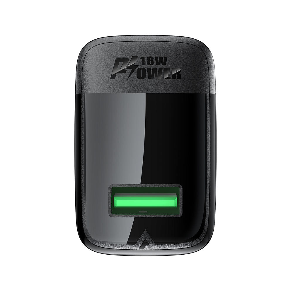 Φορτιστής Δικτύου Acefast A90, 18W, 3A, 1 x USB-A, Μαύρο