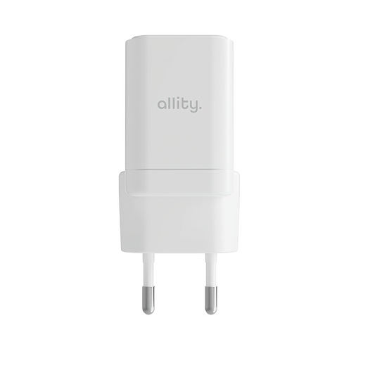 Φορτιστής Δικτύου Allity. ATC-01-30WAC Mini, 30W, 3A, 1 x USB-A - 1 x USB-C, Λευκό