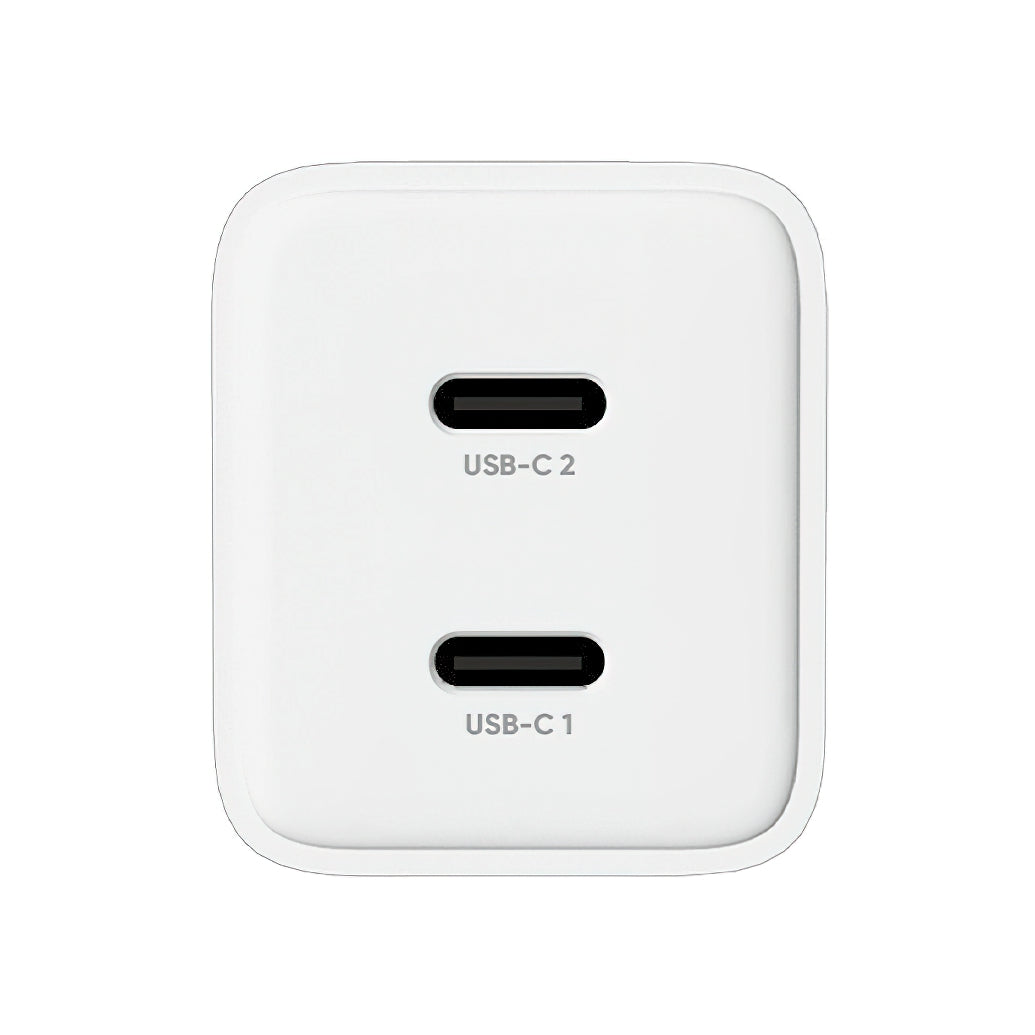 Φορτιστής Δικτύου Allity. ATC-01-45WCC Fast, 45W, 3A, 2 x USB-C, Λευκό