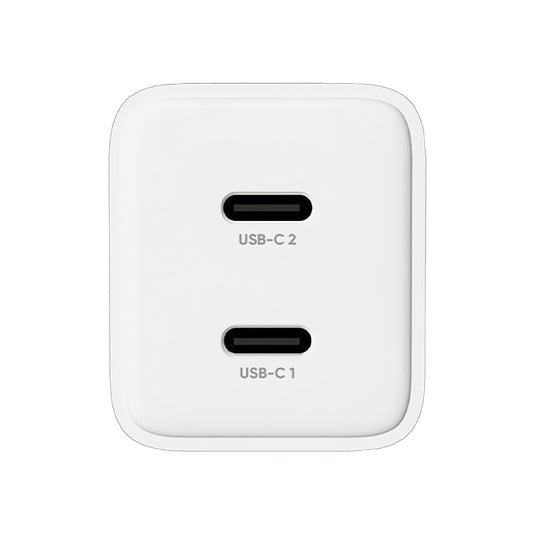 Φορτιστής Δικτύου Allity. ATC-01-45WCC Fast, 45W, 3A, 2 x USB-C, Λευκό