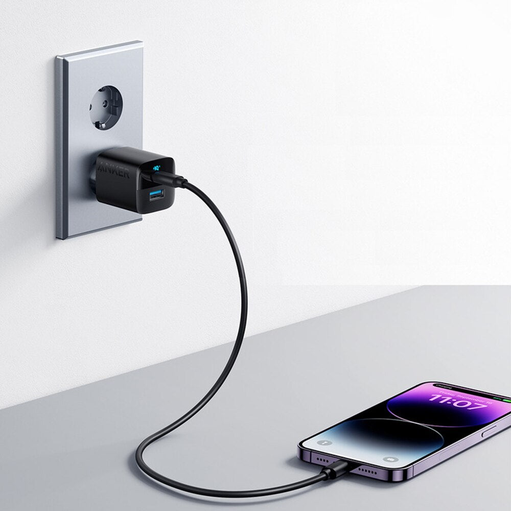 Φορτιστής δικτύου Anker 323, 33W, 3A, 1 x USB-A - 1 x USB-C, μαύρο A2331G11