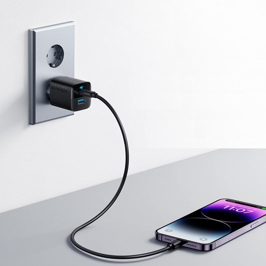 Φορτιστής δικτύου Anker 323, 33W, 3A, 1 x USB-A - 1 x USB-C, μαύρο A2331G11