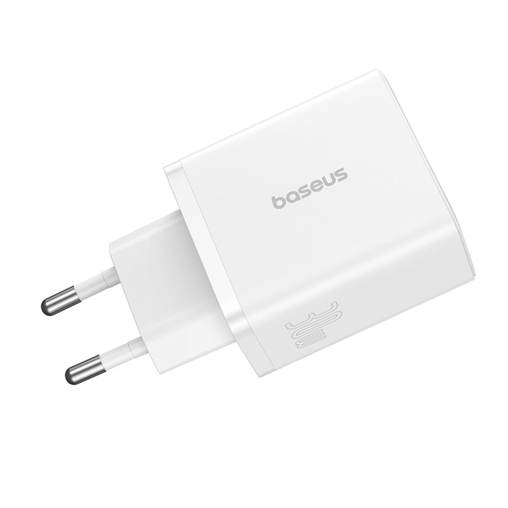 Φορτιστής Δικτύου Baseus Cube, 30W, 3A, 2 x USB-A - 1 x USB-C, Λευκό P10111402213-00