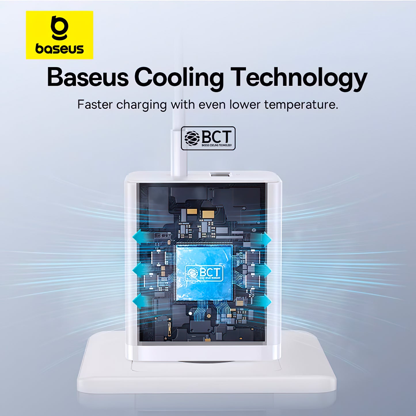 Φορτιστής δικτύου Baseus Cube, 30W, 2.4A, 1 x USB-A - 1 x USB-C, Λευκό P10111404213-00