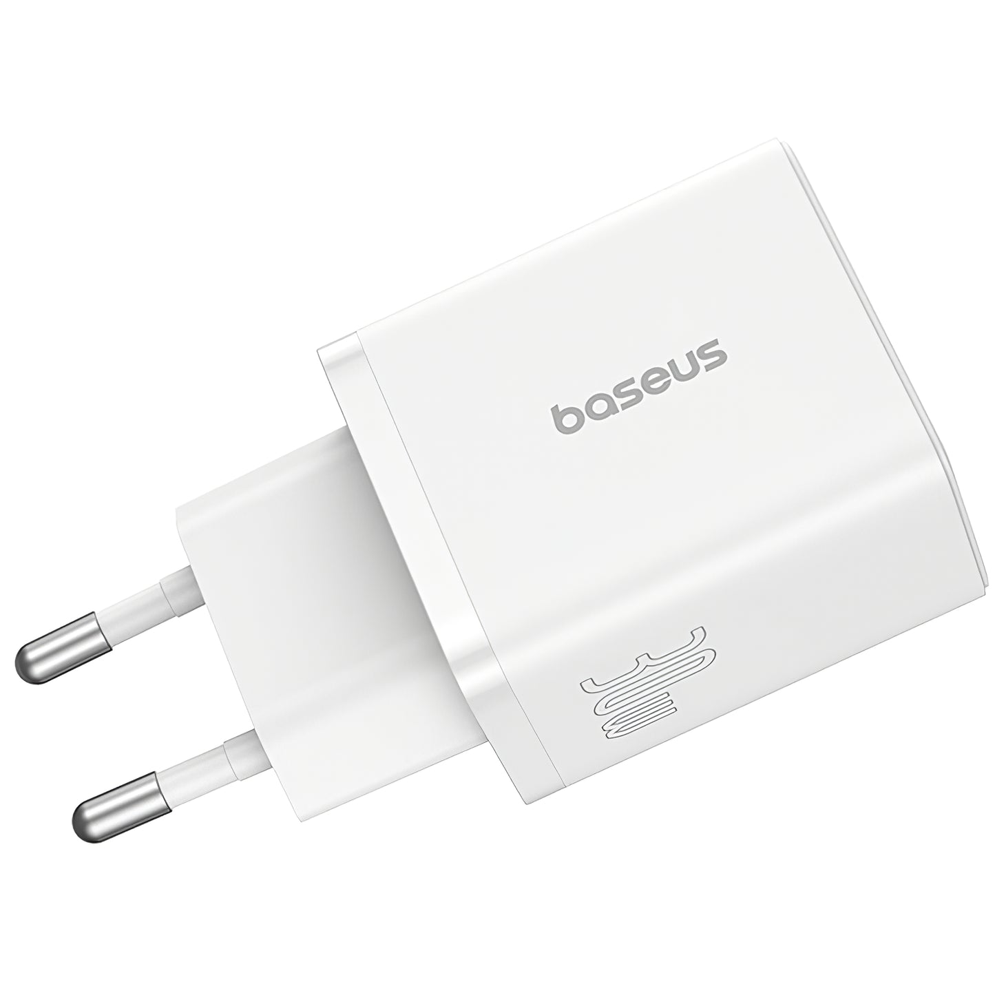 Φορτιστής δικτύου Baseus Cube, 30W, 2.4A, 1 x USB-A - 1 x USB-C, Λευκό P10111404213-00