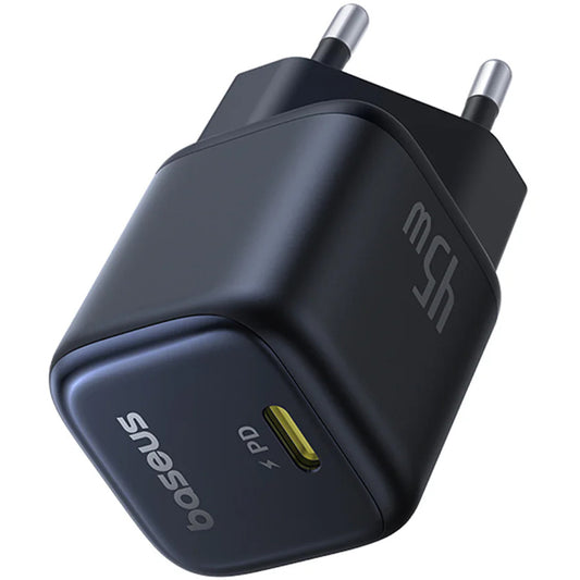 Φορτιστής Δικτύου Baseus PicoGo, 45W, 3A, 1 x USB-C, Μαύρος P10176800123-00